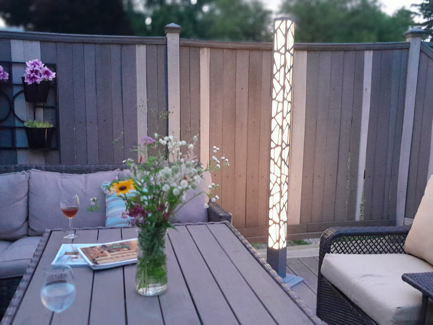 Outdoor Geometric Floor Lamp