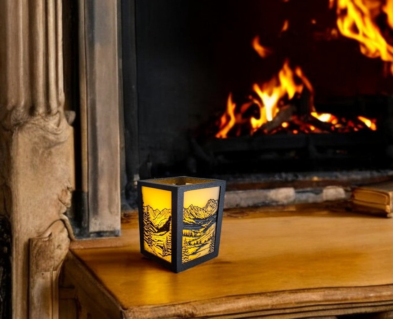 Acrylic Winter Votive