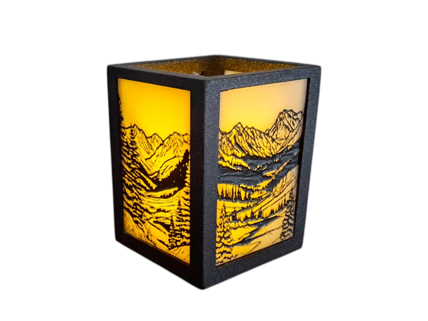 Acrylic Winter Votive