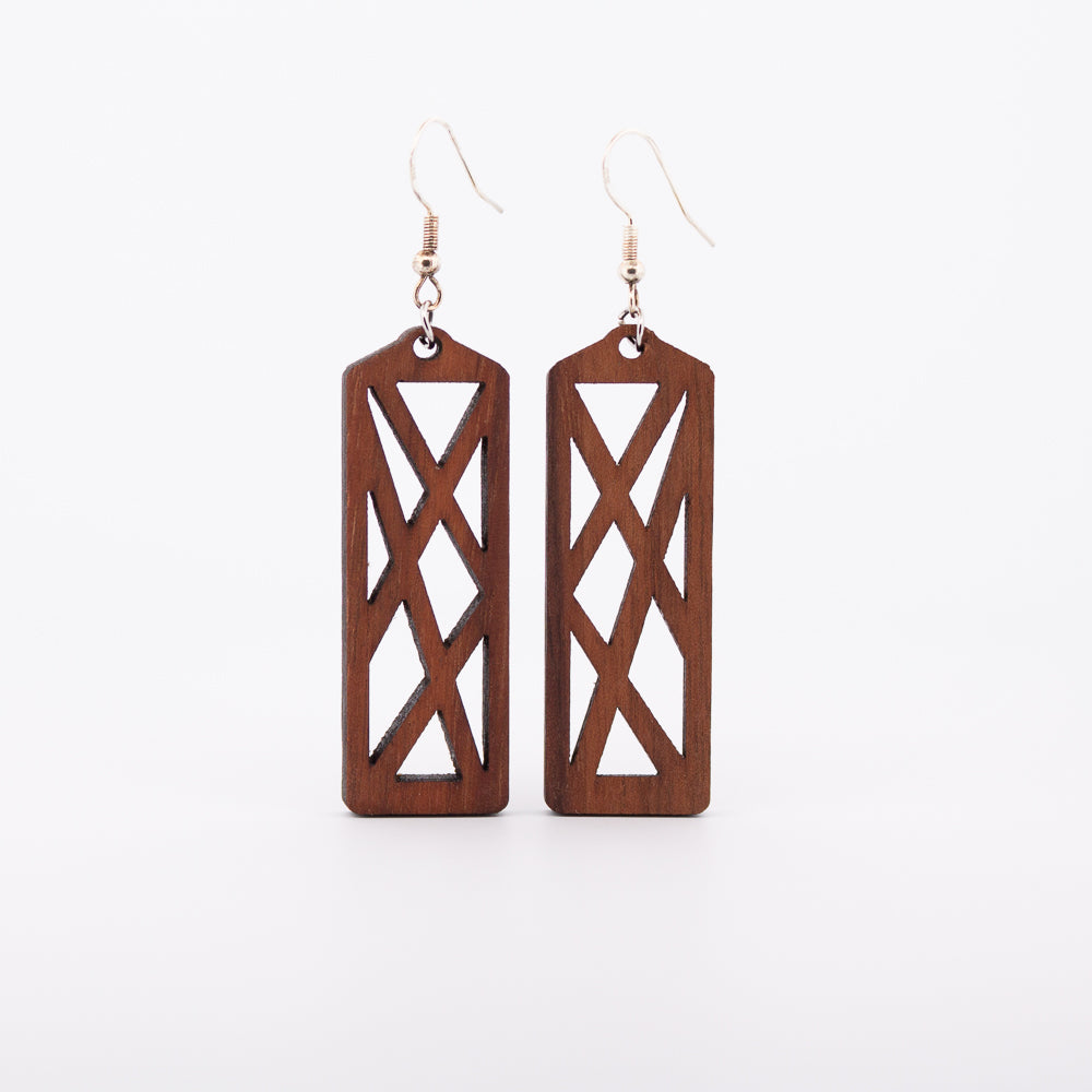 Abstract Triangle Earrings