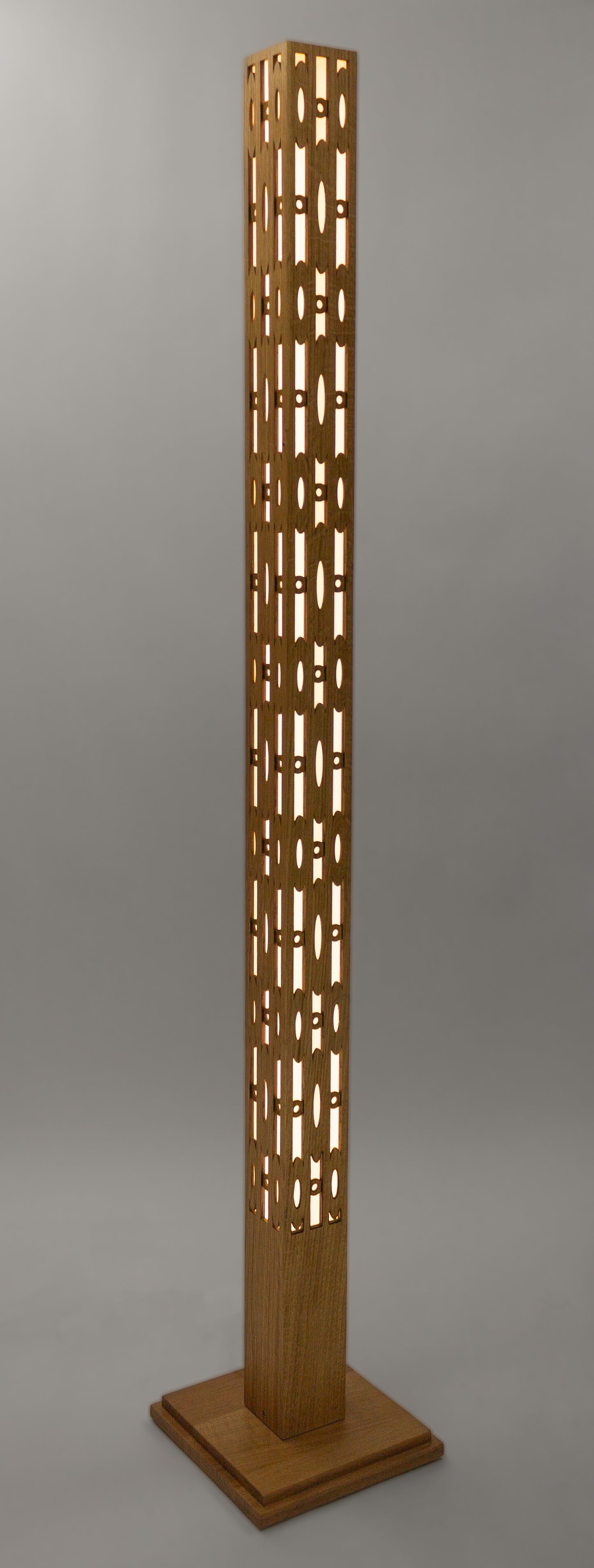 Abstract Oval Floor Lamp