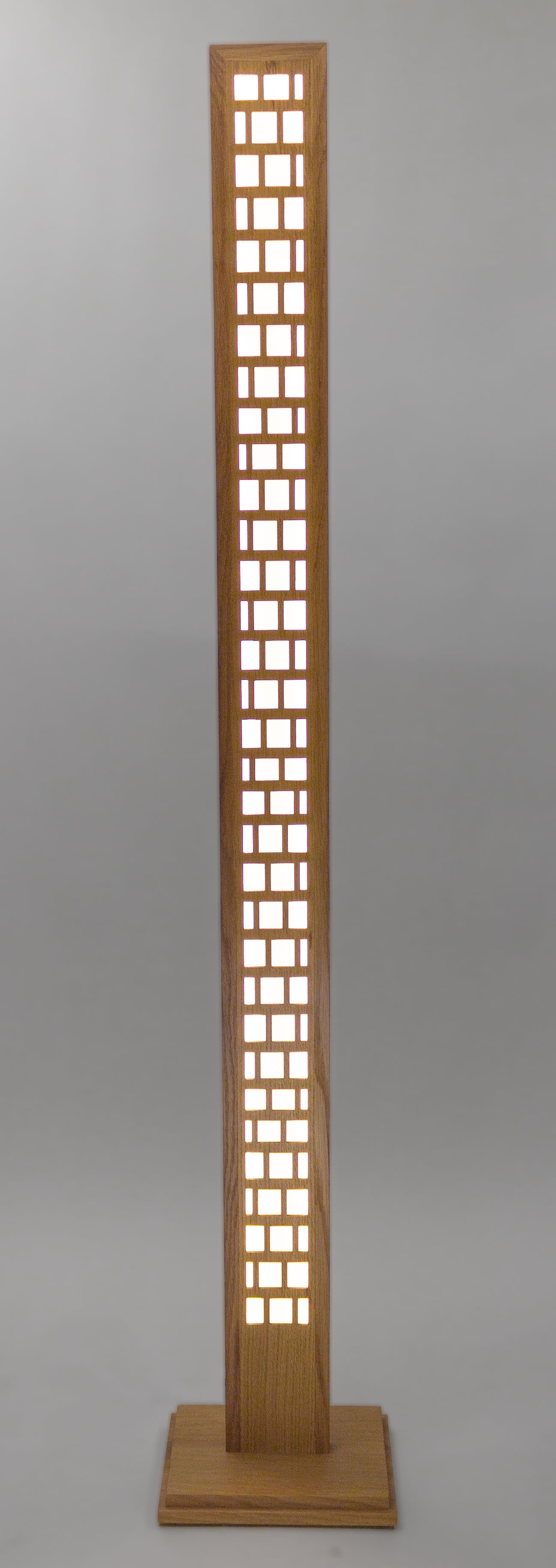 Single Panel Framework Floor Lamp