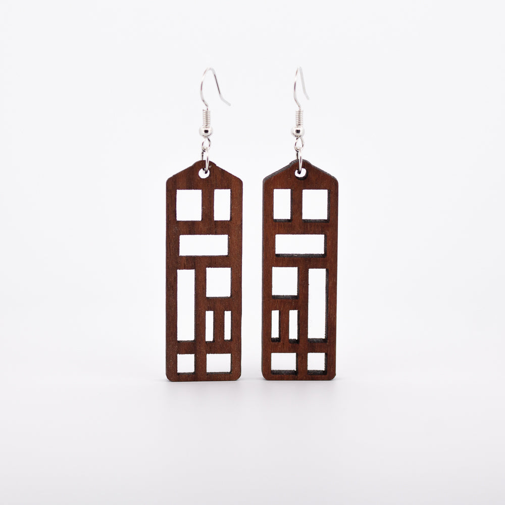 Abstract Square Earrings