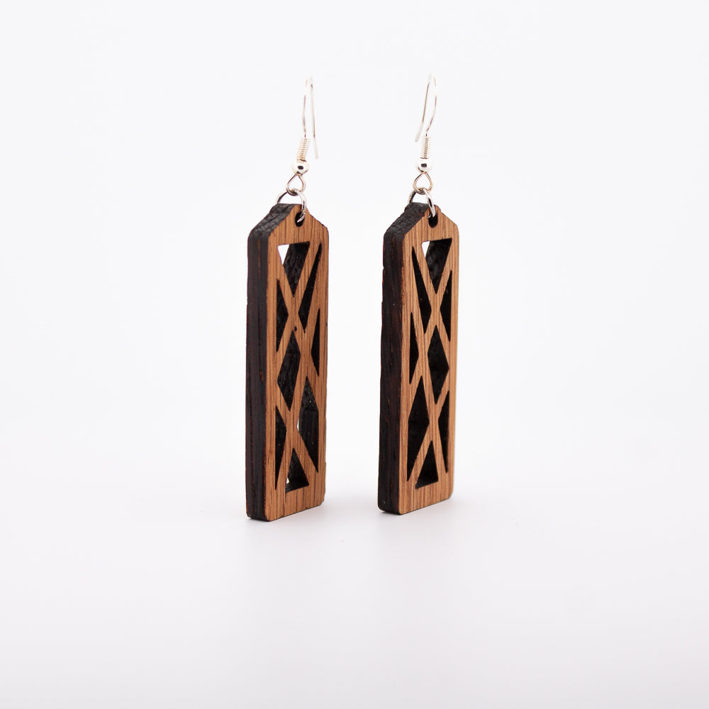Abstract Triangle Earrings