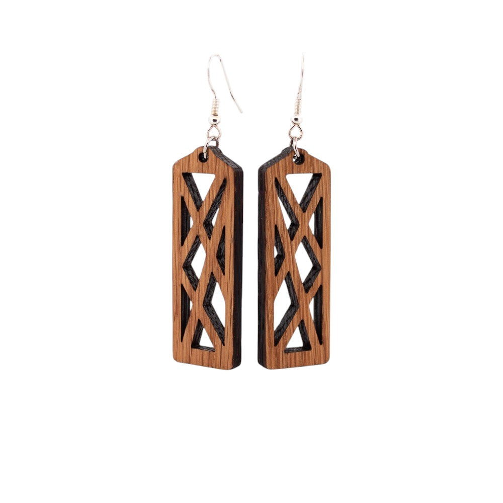 Abstract Triangle Earrings