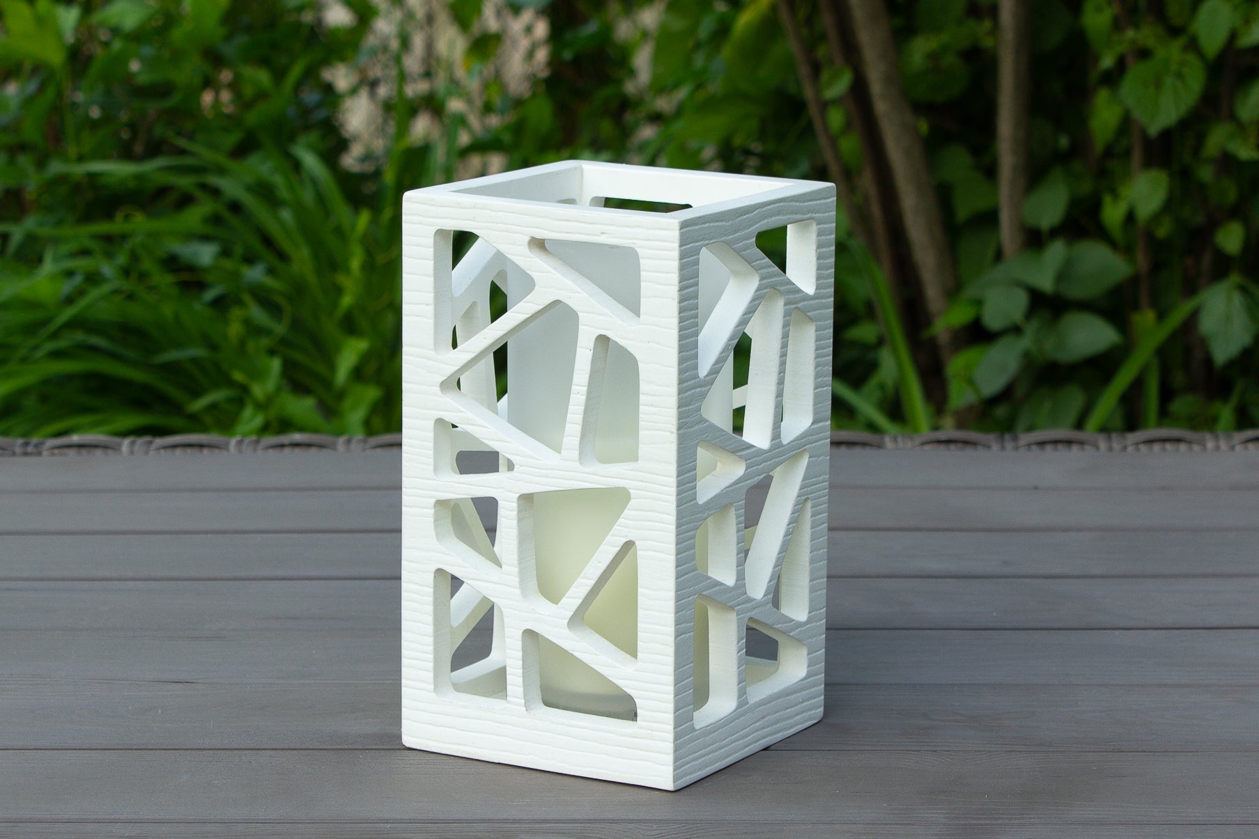 Outdoor Geometric Candleholder - By Julius